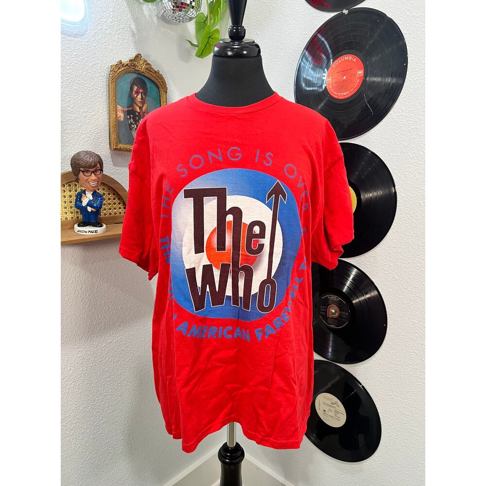 The Who Farewell Tour T-Shirt – XL – Red Graphic Tee